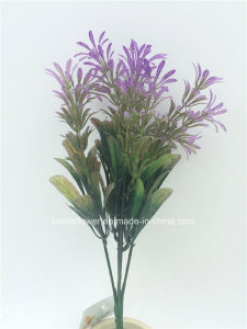 Artificial/Plastic/Greenery Grass with 5 Stems (XF90391)